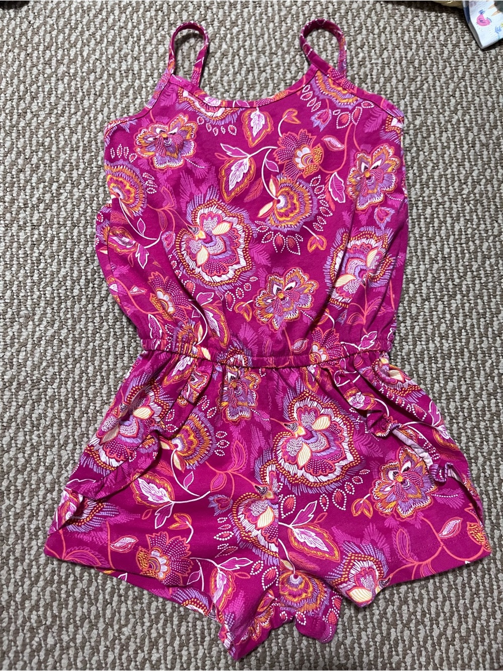 Girls 4T The Children's Place Pink Floral Romper